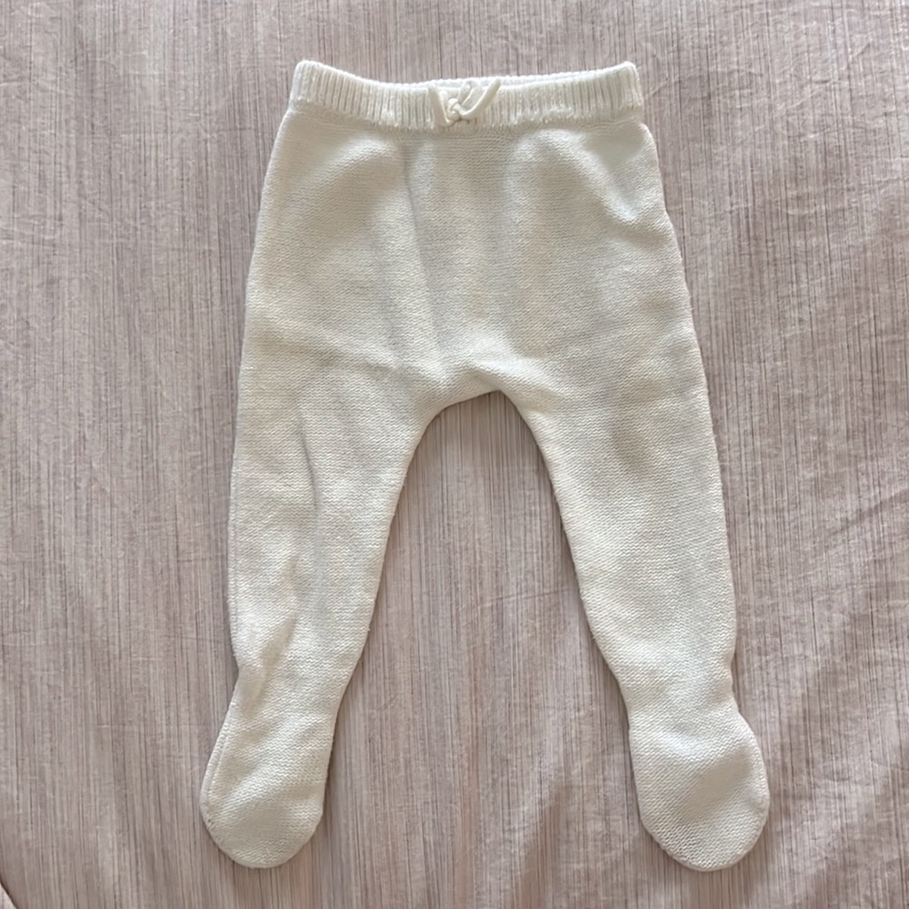 Zara baby knit footed pant